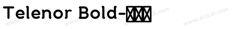 Telenor Bold字体转换